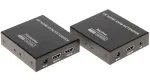 HDMI + USB KVM pikendaja &uuml;le IP, 4K@30Hz, 120 m, PoE, IR, metallist