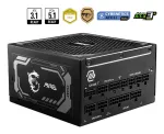 MSI MAG A1000GL PCIE5 toiteplokk 1000 W 24-pin ATX ATX Must