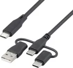Renkforce USB 2.0 laadimiskaabel USB-C 1,5 m must RF-6615908