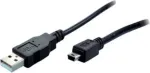 SHIVERPEAKS S-Conn BS77162 USB 2.0 kaabel, USB-A - Mini-USB B, 1,8 m, must