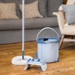 YORK p&ouml;&ouml;rleva MOP SPECIAL p&otilde;randapuhastuskomplekt jalgpedaaliga v&auml;&auml;najaga, 12L &auml;mber, teleskoopvars, 2 mikrofiiberotsikut