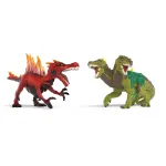 M&auml;ngufiguuride komplekt Schleich Eldrador Creatures Fire Dinosaur vs. Jungle Lizard, mudel 70834