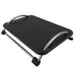 Techly ICA-FR 13 ergonoomiline reguleeritav jalatugi, kalde reguleerimine, libisemiskindel, 43 x 28 cm, must