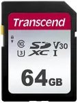 Transcend SDXC 300S 64 GB m&auml;lukaart, UHS-I, Class 10, U1
