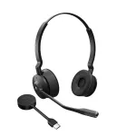 Jabra Engage 55 Stereo juhtmeta DECT peakomplekt, k&otilde;rvadele, USB-A, optimeeritud Microsoft Teamsile, must/titaan