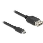 DeLOCK 81518 USB-kaabel USB 2.0 1 m Micro-USB B USB A Must