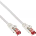 InLine paigakaabel S/FTP PiMF Cat.6 250MHz vask halogeenivaba valge 7,5m