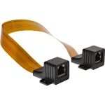 InLine &otilde;huke RJ45 kaabel akende/uste jaoks, 2x RJ45 F/F, 1:1, varjestamata, 0,3 m
