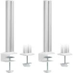 InLine sammas 23181B, alumiinium, valge, k&otilde;rgus 43 mm, komplekt 2 tk