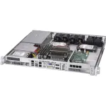 Supermicro - SuperChassis 515-R407 - Rack Mount 1U STD ja WIO MB 2 x 2,5 LED-id 4 x PWM ventilaator 2 x ventilaatorid AOC jahutuseks PSU 400 W 43 x 437 x 429 mm