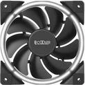120 mm Arvutikorpuse Ventilaator PCCOOLER CORONA-Valge, 1000&ndash;1800 p/min, valge LED, 120&times;25 mm