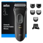 Braun 3000BT akutrimmer 5 7 mm m&auml;rg ja kuiv must hall