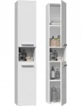 Vannitoa hoius&uuml;steem top e shop NEL I BIEL, eraldiseisev, 5 riiuliga, 310&times;300&times;1740 mm, valge