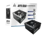 Montech APX650 toiteplokk 650 W 20+4 pin ATX ATX Must