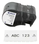 Brady, M5C-1500-595-WT-BK, Vin&uuml;&uuml;l, Must valgele, 38,10 mm x 7,62 m, p&uuml;siv, pidev (170944)