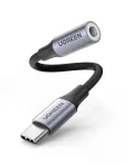 Ugreen 80154 mobiiltelefoni kaabel Must, Hall USB C 3,5mm