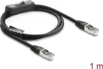 DeLOCK 81562 Cat.6 F/UTP v&otilde;rgukaabel l&uuml;litiga, RJ-45, 0,3 m, must