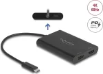 USB USB-C &ndash; 2&times; HDMI 4K 60 Hz adapter Delock 64309 (DisplayLink)