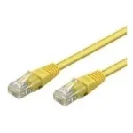 Wentronic Goobay CAT 5e paigalduskaabel, U/UTP, kollane, 0,25 m &ndash; CCA vasksegu (68610)