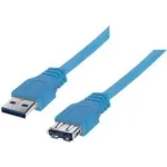 ShiverPeaks BS77132 USB 3.0 pikenduskaabel, 1,8 m, USB-A isa &ndash; USB-A ema, 3.1 Gen 1
