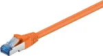 Wentronic Goobay CAT 6a &uuml;henduskaabel, S/FTP (PiMF), oranž, 7,5 m - LSZH halogeenivaba, vask (93851)