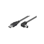 Wentronic Goobay USB 2.0 Hi-Speed kaabel, must, 0,5 m - USB 2.0-pistik (t&uuml;&uuml;p A) > USB 2.0-pistik (t&uuml;&uuml;p B) (93016)