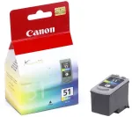 Canon CL-51 tindikassett 1 tk Originaal Suure (XL) mahutavusega Ts&uuml;aan, magenta, Kollane