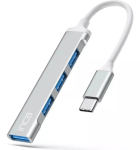 USB-jaotur Inca IUSB-04TX USB-C 5000 Mbit/s H&otilde;bedane Valge