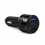 EXTRALINK Bluetooth FM-saatja 2x USB-laadijaga, k&auml;ed-vabad k&otilde;ned, must