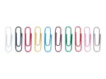 ALCO ALBERT Paper Clip 26mm Assorted Plastic-Coated Round Shape 1000 Pieces