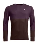 Ortovox 185 Rock N Wool Long Sleeve - Dark Wild Berry, suurus S