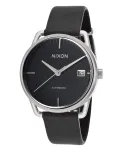 Nixon Time Teller meeste kell A199-000-00 39 mm must sihverplaat must roostevabast terasest k&auml;ev&otilde;ru