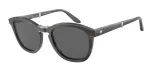 Giorgio Armani meeste AR8170-5964B1 Havana atsetaat ruudukujulised p&auml;ikeseprillid siniste gradiendl&auml;&auml;tsedega