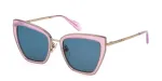 JUST CAVALLI Naiste P&auml;ikeseprillid SJC092-5306SM Must/Hall Liblikas Acetaat 53mm