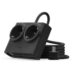 ORICO PDC25 25W 6-in-1 Power Strip with 2 AC Outlets, 2 USB-A and 2 USB-C Ports - Black