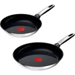 Tefal Emotion roostevabast terasest pannide komplekt, 2-osaline, 24/28 cm