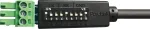 PureLink PureTools RS-232 jada&uuml;lekande kaabel, Phoenix 3-pin kuni DB9 isane, 1m, vahetatav kontaktide paigutus, must