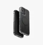 UNIQ LifePro Xtreme MagClick laadimiskorpus iPhone 17 jaoks - must p&otilde;rkeraam, l&auml;bipaistev tagak&uuml;lg