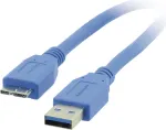 Kramer Electronics C-USB3/MICROB-3 USB 3.2 Gen 1 kaabel, USB-A isane Micro-USB B isasele, 0,9 m, sinine 96-02356003