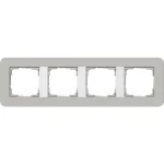 Gira Standard 55 katteloor 4-kohaline hall/puhas valge 0214412