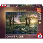 Jigsaw Puzzle schmidt spiele Terry Redlin &rsquo;Morning Magic at the Pond&rsquo; &mdash; 1000 t&uuml;kki