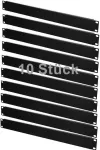 IT-BUDGET SPAR-PACK 10x 19 inch Rack Blanking Panels 1U Mustast Terasest ZAA90ITBBP1HES