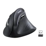 UGREEN MU008 juhtmevaba vertikaalne optiline hiir, 2.4G + Bluetooth 5.0, must