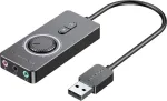 Vention CDRBF v&auml;line USB 2.0 helikaart, pesa, helitugevuse reguleerimine, 48 kHz, 1 m