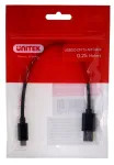 USB-C to USB-A kaabel Unitek Y-C490BK 3.1 Gen1 (USB 3.0), 0,25 m, must, isane-isanele
