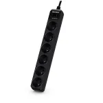CyberPower Tracer III B0620SC0-FR liigpingekaitse Must 6 vahelduvvoolu pistikupesa(d) 200&ndash;250 V 1,8 m