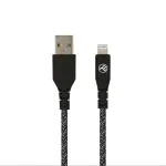 USB&ndash;Lightning andmekaabel Tellur TLL155481 2,4 A 1 m nailon must