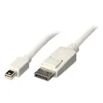 Lindy 2 m Mini DisplayPort &ndash; DisplayPort kaabel, valge