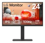 LG 24BA650 arvutimonitor 60,5 cm (23,8 tolli) 1920 x 1080 pikslit Full HD LED must