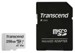 TRANSCEND Micro Sdxc Card 300s 256GB Uhs-i U3 adapteriga